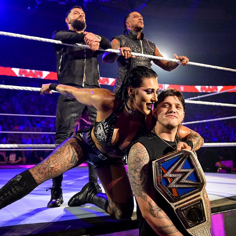 RheaRipley_WWE's tweet photo. We RUN Monday Night RAW! 
#TheJudgmentDay #MondayNightMami #WWERAW https://t.co/qX5t62qlTA