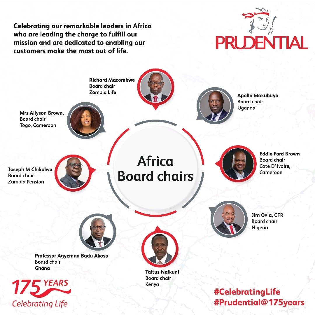 Join us in celebrating the exceptional leadership of our various Boards of Directors across our African businesses. 

These  remarkable individuals play a pivotal role in steering &amp; strengthening our operations.

#Prudential@175. #Celebratinglife. #Thisis africa. #Gratitude