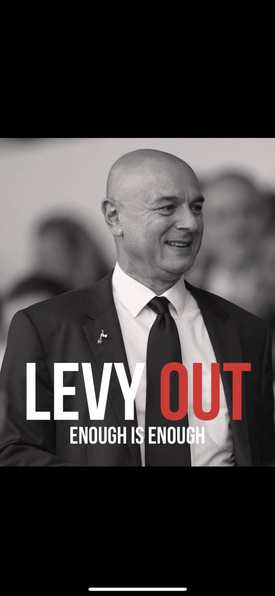 @SpursOfficial @premierleague @HKane WE WANT LEVY OUT !!!!!!!!!
SELL UP AND FUCK OFF . 

#LEVYOUT #ENICOUT