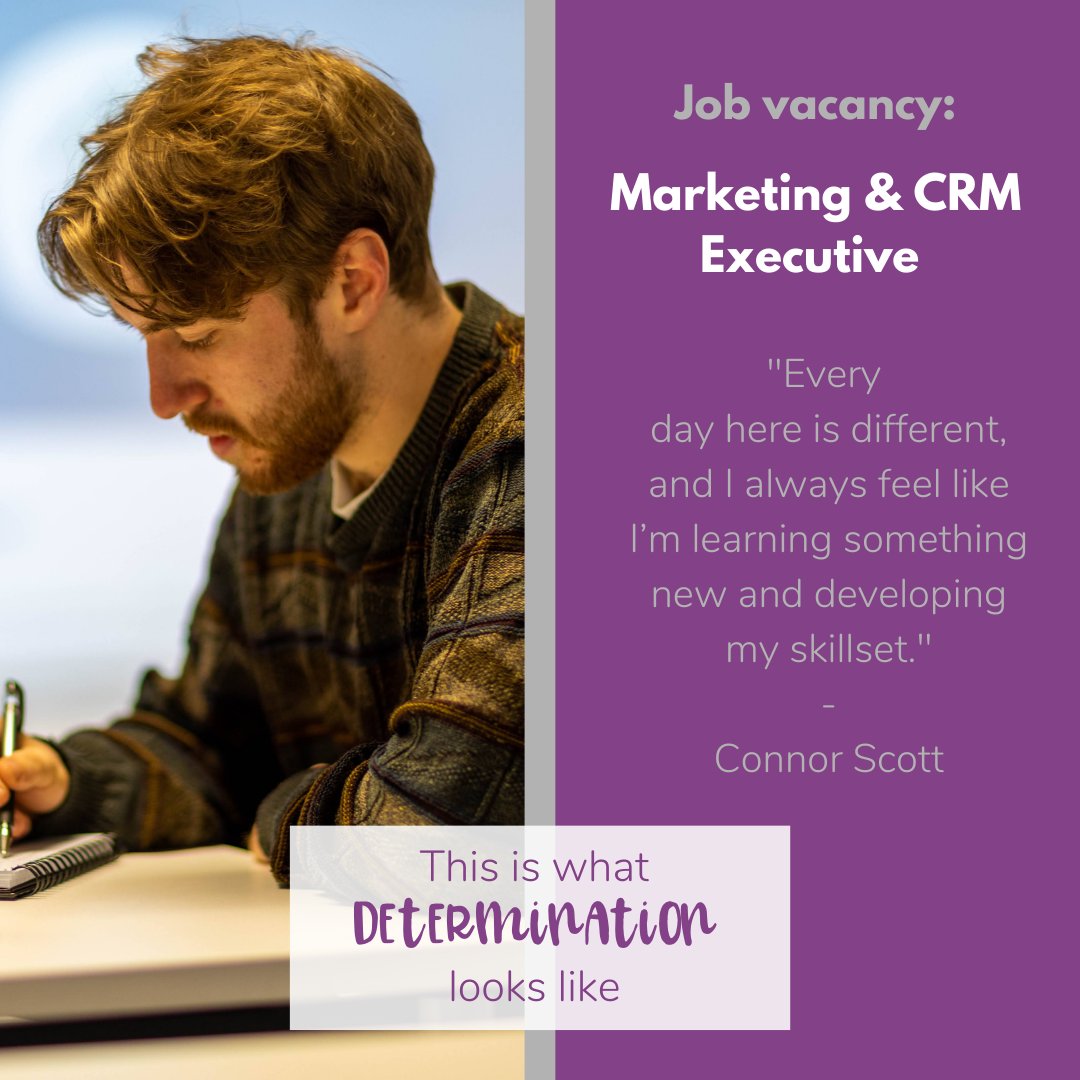 Are you determined? 🤓
View our new Marketing & CRM Executive vacancy 👇
bit.ly/3qibHrN
#team #educationmarketing