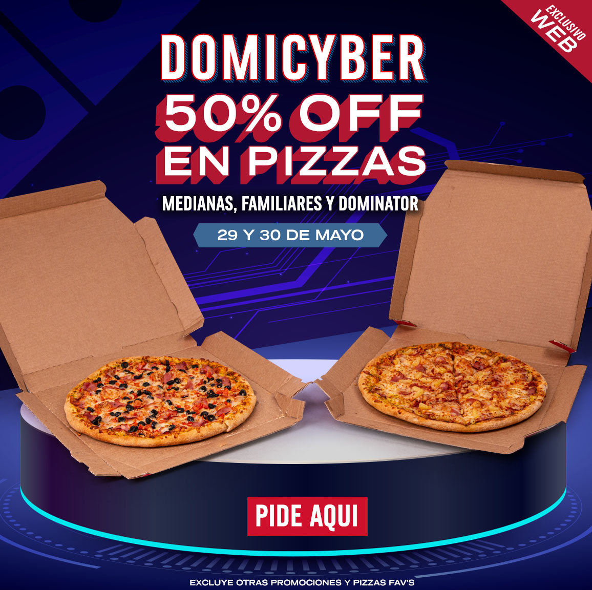 Domino’s Pizza Chile on Twitter "¡Último Día! 50 OFF en TODAS las pizzas tamaño Mediana