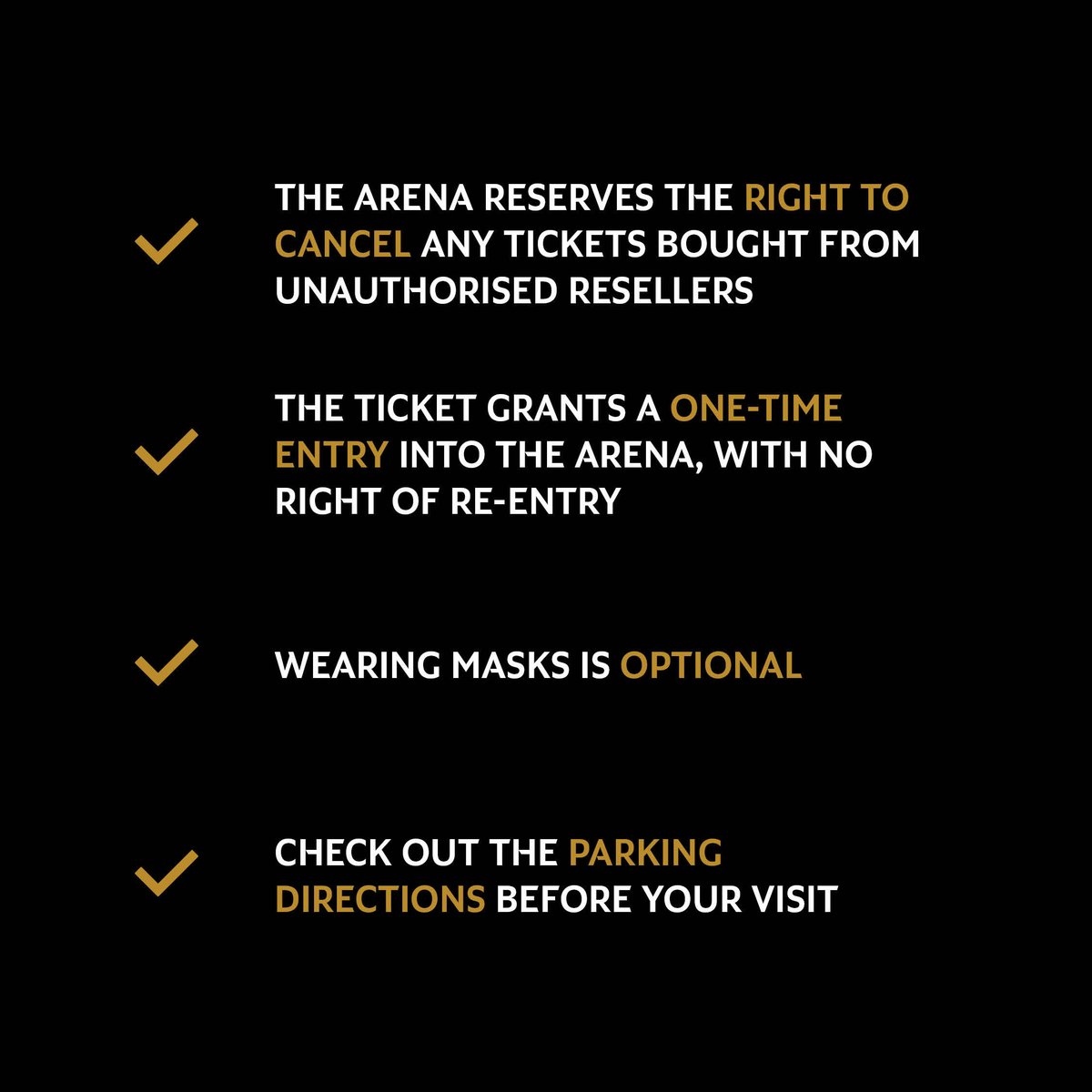 Get rock n’ roll ready - check out these entry reminders ahead of your visit to the Arena for the 1st of June.

@gunsnroses @yasisland @yasbayuae @livenationme @inabudhabi

#EtihadArena #RediscoverEntertainment #RediscoverAD #ExperienceExtraordinary #InAbuDhabi