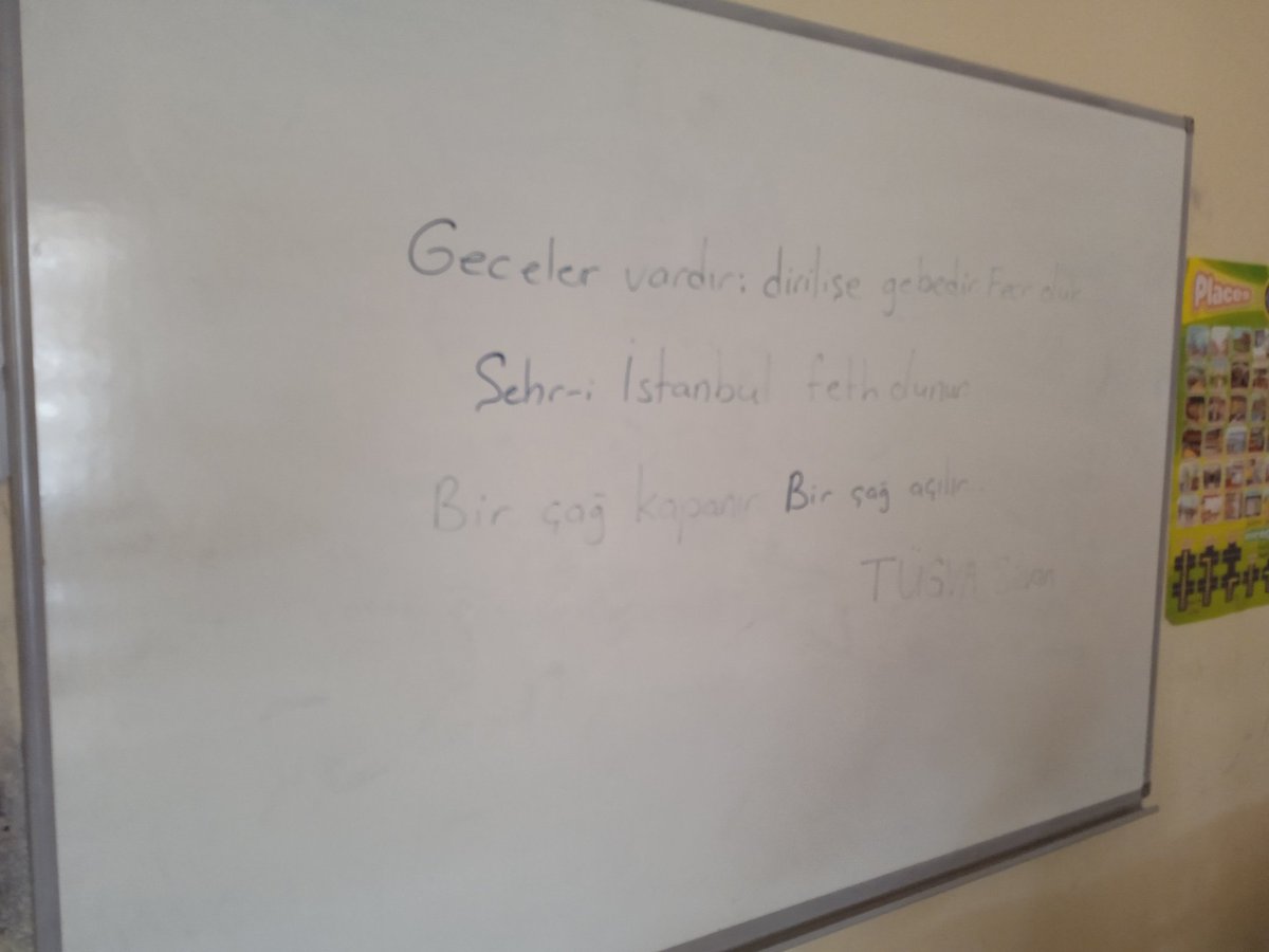 Bir çağ açıp bir çağ kapatan ecdadın torunlarına selam olsun. 🙌🏻 
Sınıf sınıf , okul okul #Yaztahtaya ✍🏻Yazıldı..