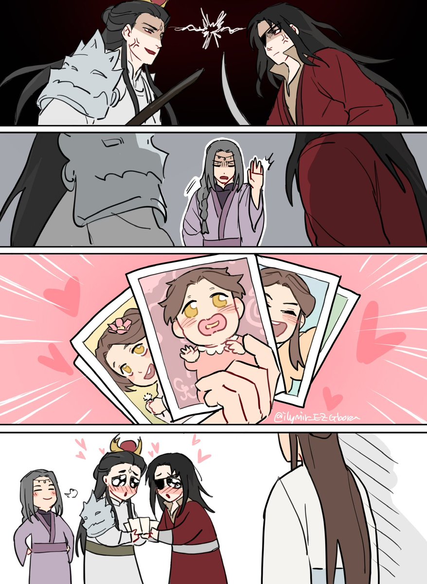 TGCF SPOILER!!!!))  When two xielian kinnies start fighting  #tgcf #junwu #huacheng #meinianqing #xielian