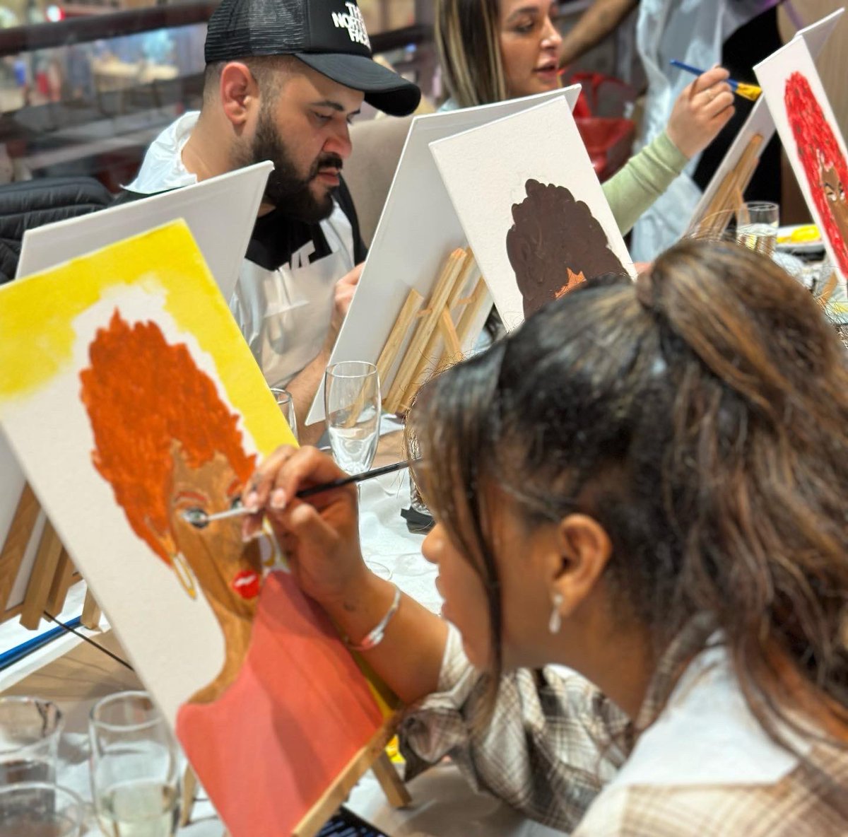 oyptbars's tweet photo. Last week we hosted our first Canvas n Cocktails event 🎨🍹
A beautiful evening of creative painting and expertly made cocktails ✨
Save the date for our next event: Wednesday 14th June 🗓️
Tickets available from tomorrow 🔔 https://t.co/4UfAyFXxpi