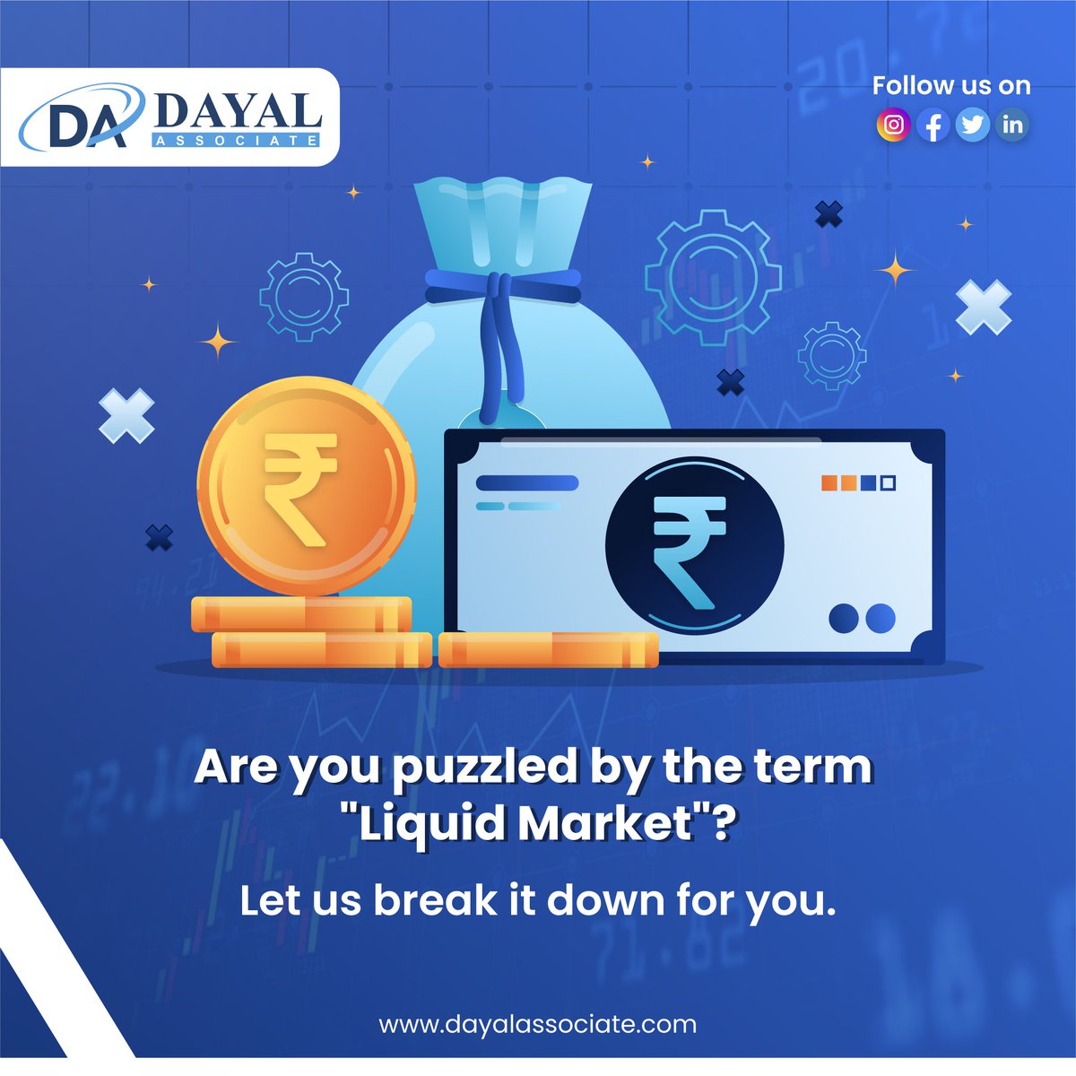 dayal_associate's tweet image. ABC's of Investment - Simplifying Jargon, Maximizing Returns!

A liquid market refers to a market where assets, such as stocks or bonds, can be easily bought or sold without causing a significant change in their price. 

#dayalassociate #liquidmarket #stockmarket #stockmarkettips
