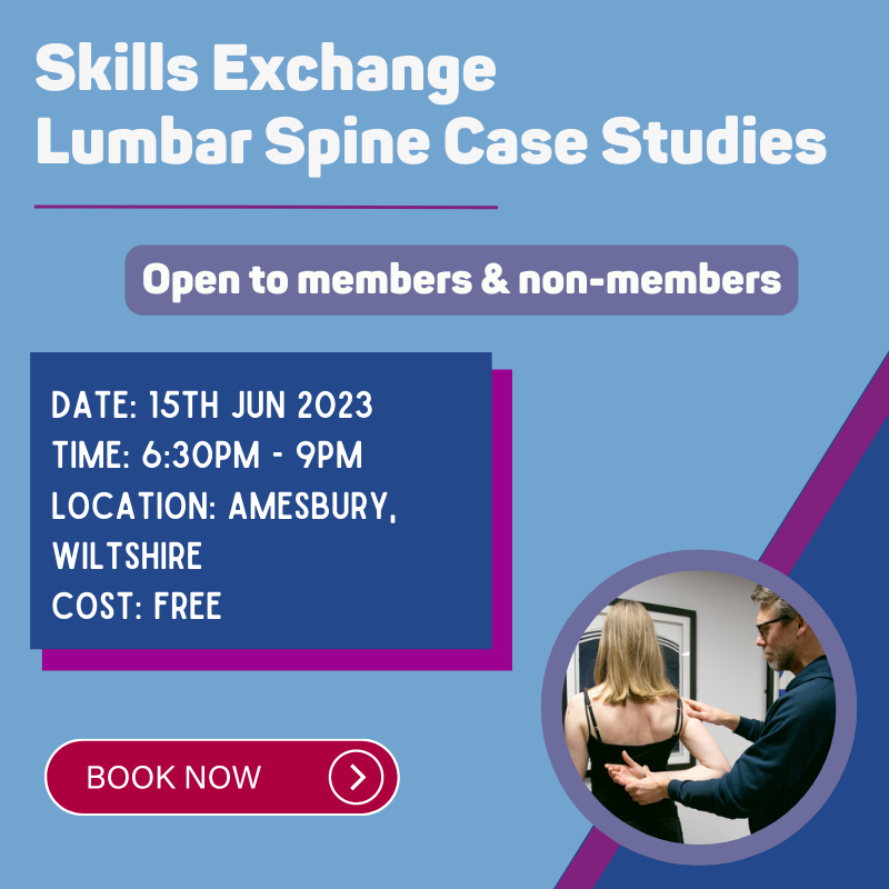 Join us for our next face to face Physio First Skills Exchange on case studies for the lumbar spine, open to all physios, whether in private practice, independent hospitals or NHS. 

Book your place here: bit.ly/3MZHx5A 

#skillsexchange #pfevents #lumbarspine