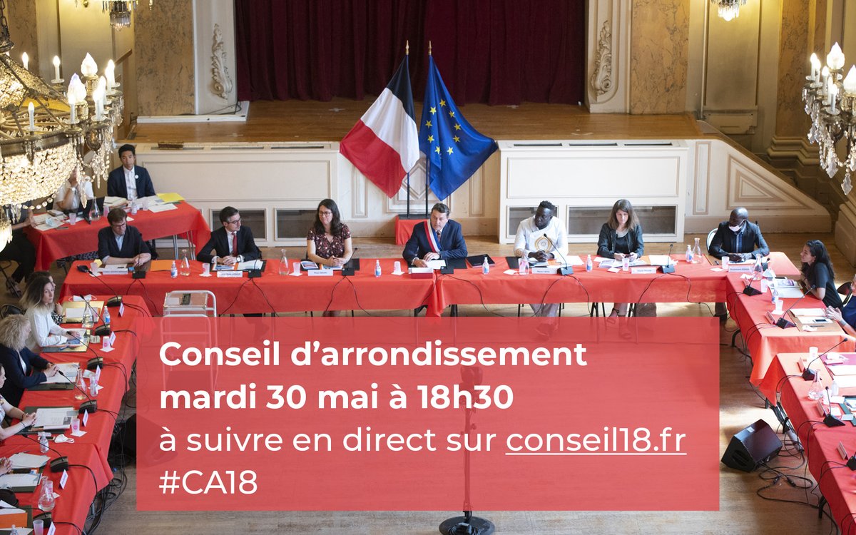 📢Rendez-vous ce soir pour le conseil d'arrondissement de #Paris18