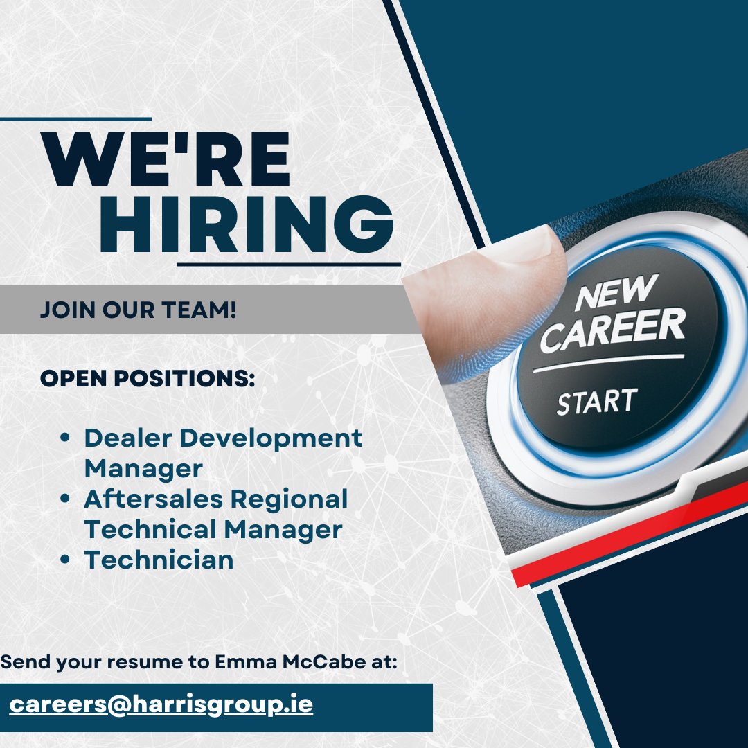 For more information check harrisgroup.ie/careers/ #career #growth #jobalert #opportunities #automotiveindustry