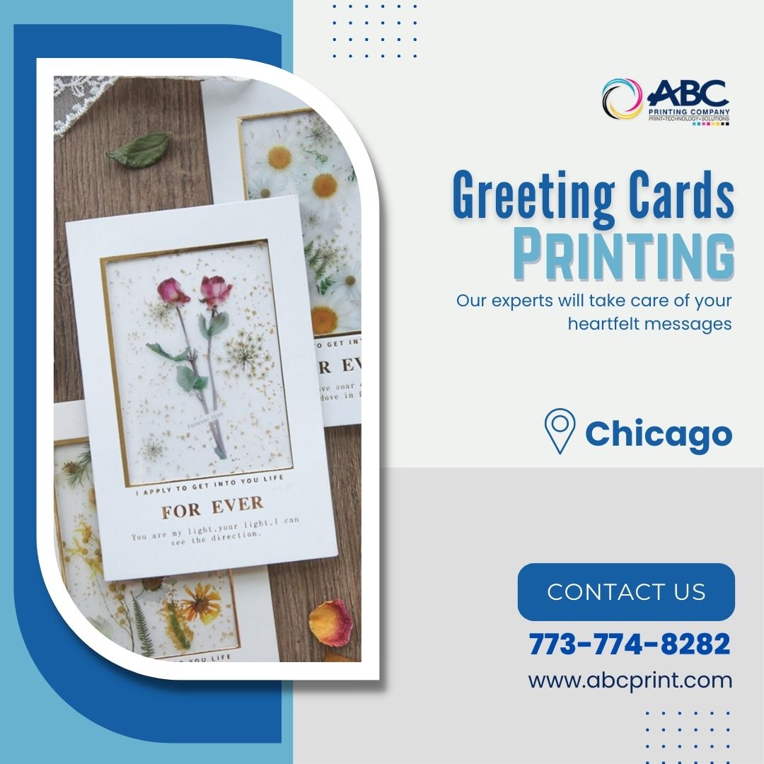 ABC Printing Company offers reliable greeting cards printing in Chicago. We deliver a visual and emotional impact using advanced printing and unwavering customer service.  Our experts will take care of your heartfelt messages.

🌐: abcprint.com