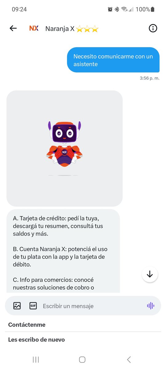 nacho_ramia's tweet photo. @NaranjaX @BancoGalicia Me dicen que me contacte por mensaje privado para contactarme con un asesor.. es la tercera vez que lo intento y la respuesta es la misma siempre. Me estan tomando el pelo? Son un desastre! https://t.co/dB9uSgOwDo