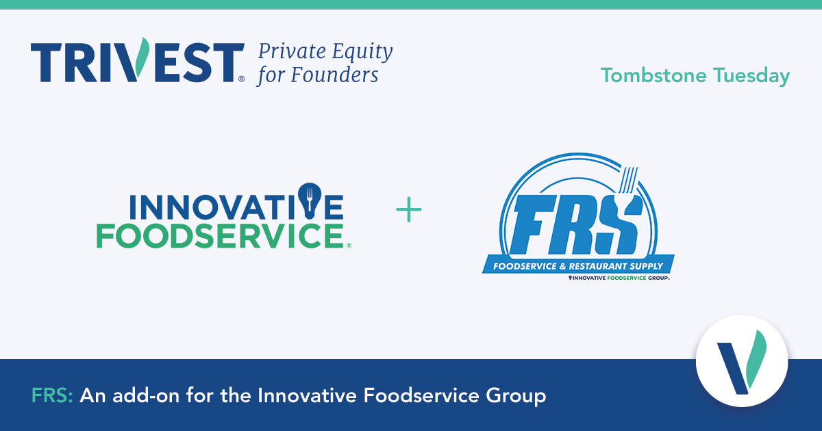 Trivest Fund V is pleased to welcome Foodservice &amp; Restaurant Supply to <a href="/the_IFG/">Innovative Foodservice Group</a> — one of 19 total investments year to date for the firm.

ow.ly/MQ0I50Ozsms

#privateequity #tombstonetuesday #mergersacquisitionsdivestitures #investmentbanking