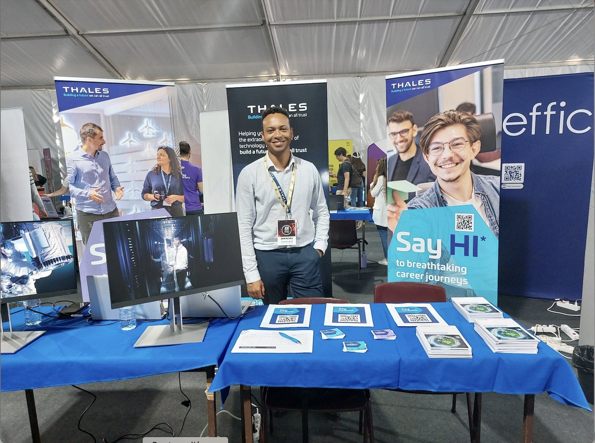 We had a great time meeting students at the Instituto Superior Técnico Students Association for a Jobshop organized by AIEST in Lisbon! It was amazing to chat with candidates and show them why Thales would be an incredible place to work. 🎓👋