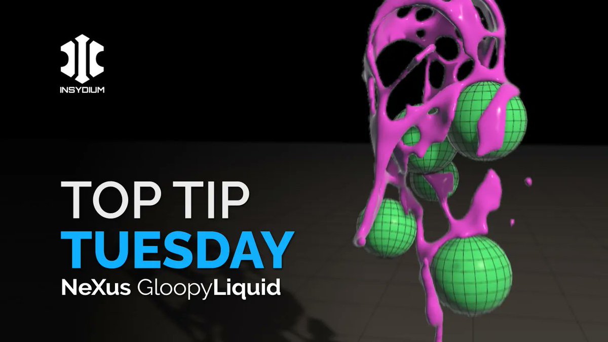 📢  It's Tuesday! 📢 

Check out this week's Top Tip! 👉 buff.ly/435cuec 

Today we're showing you how to use NeXus Constraints to set up a fast simulating gloopy liquid rig 👌 

#INSYDIUMFused #NeXus #C4D #CreateLikeNeverBefore