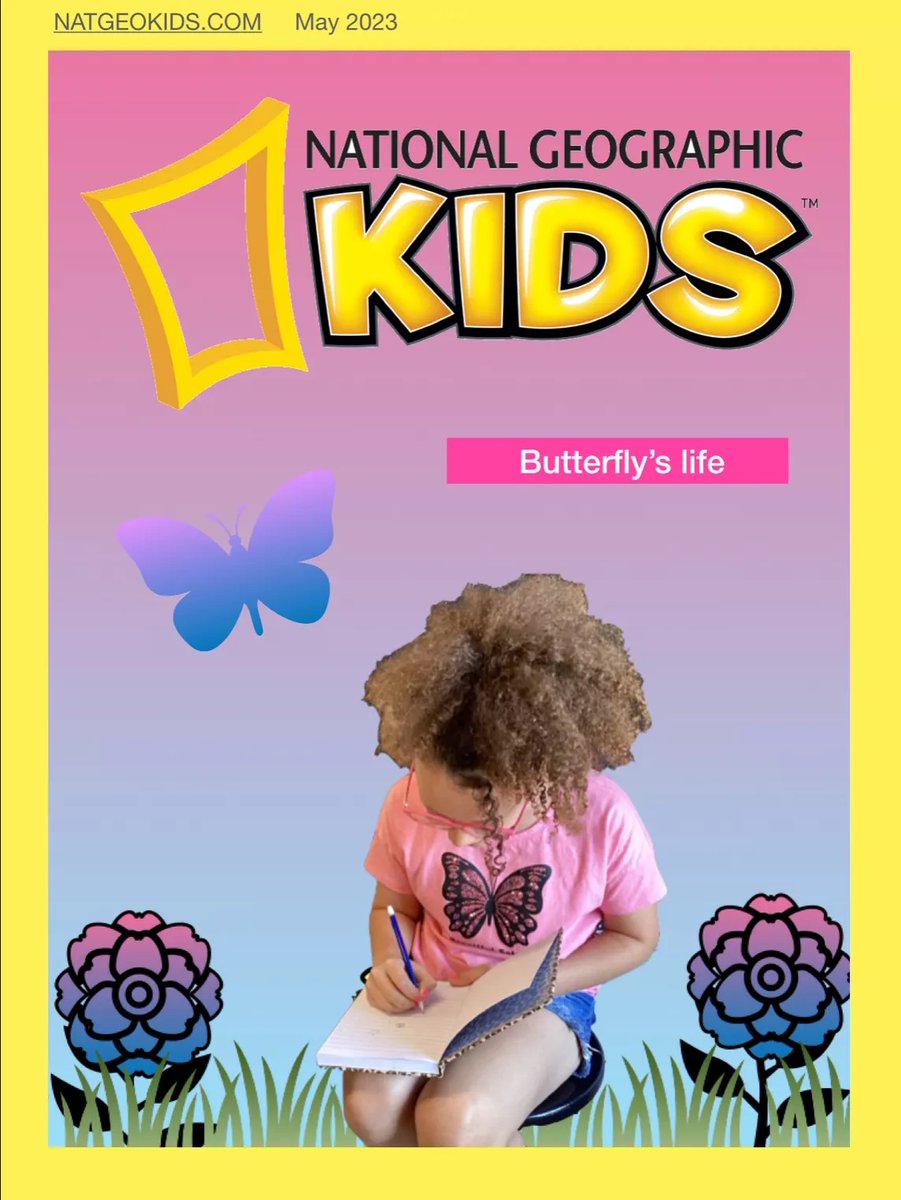 Need a quick end of year project? Remember, constraints spark imagination. Magazine cover with last week’s animal habitat. Erase background option in Keynote adds the fun!#AppleEDU