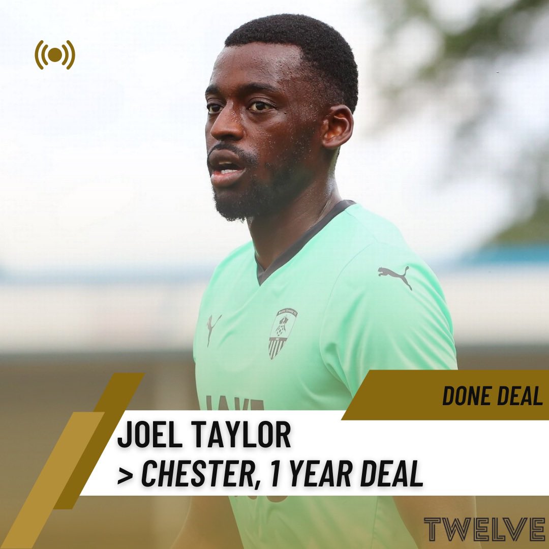 He’s back! @JoelTaylor03 has today rejoined @ChesterFC on a 1 year deal