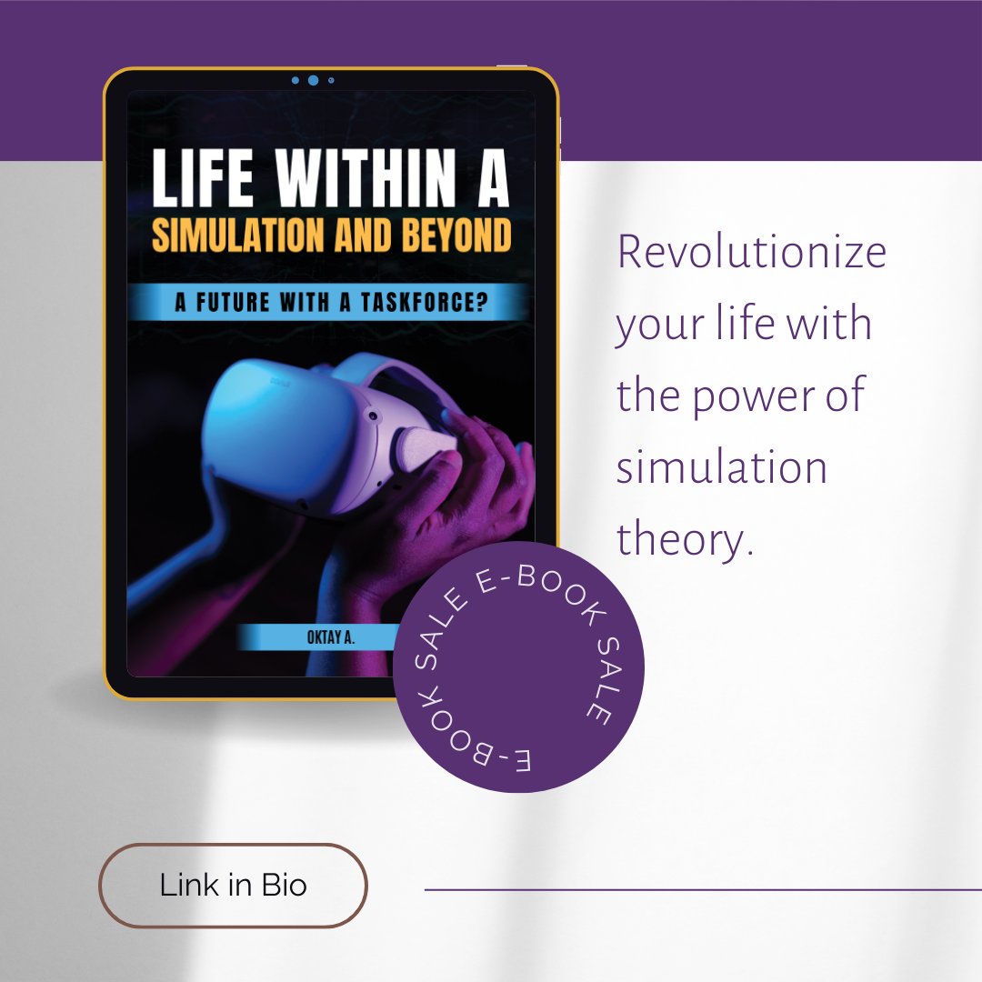 Simulation369's tweet image. Life is what you make it. 🤲 &quot;Life Within a Simulation and Beyond&quot; gives you the tools to create the reality you desire.
Order now - bit.ly/3KuRoPo
#SimulationTheory #LifeWithinASimulationAndBeyond #IncreaseEnergyRatings #PersonalGrowth #SelfImprovement #Mindfulness