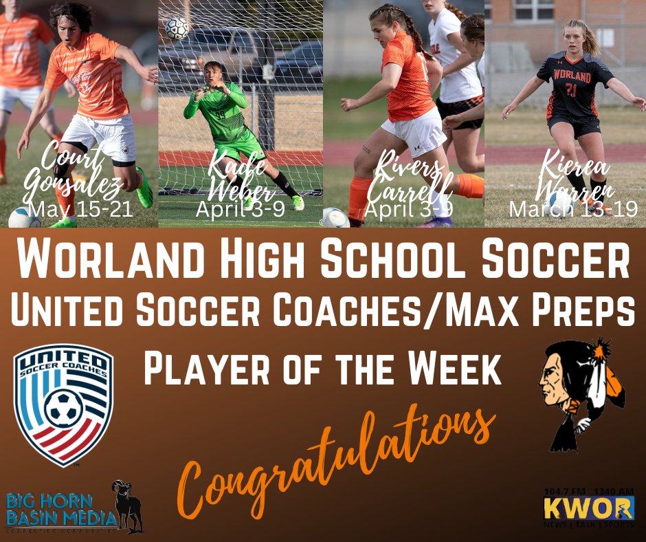 WHS Players of the Week during the 2023 Season. <a href="/WorlandWarriors/">Worland Warrior Activities</a> <a href="/WorlandSoccer/">Worland Warrior Boys Soccer⭐️⭐️⭐️⭐️</a> <a href="/courtgonsalez24/">Court Gonsalez</a> <a href="/Kade0705/">Kade Weber</a> #WyoSoccer #WyoHsSports