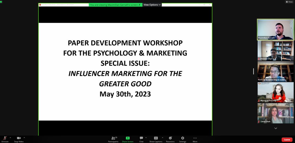 💚 Workshop In Progress 🤓 Great to see excellent presentations & lots of excitements about this special issue. ℹ Learn more: onlinelibrary.wiley.com/journal/152067… @giampaoloviglia @DrMGer @kevinkamfungso @silvertour Zahra Shah @HGTOlya @PsychMarJournal @BRISTTSheffield @UoS_Management