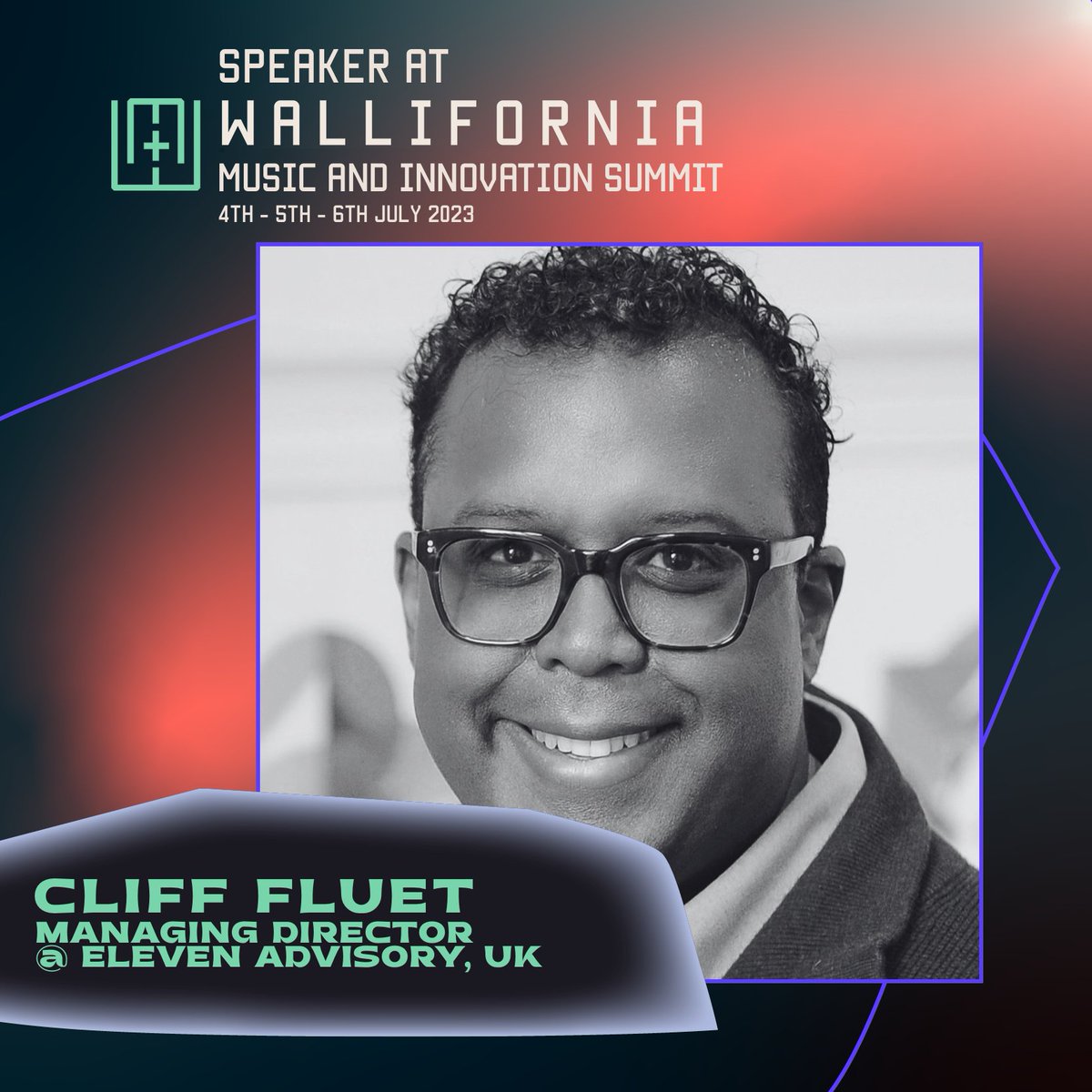 🥁NEW SPEAKER ANNOUNCEMENT🥁

Cliff Fluet

Don't miss the opportunity to meet him!
➡️lnkd.in/eJwFzBQM

#MusicTech #Wallifornia #Summit #WMT2023 #investing #venturing #connecting