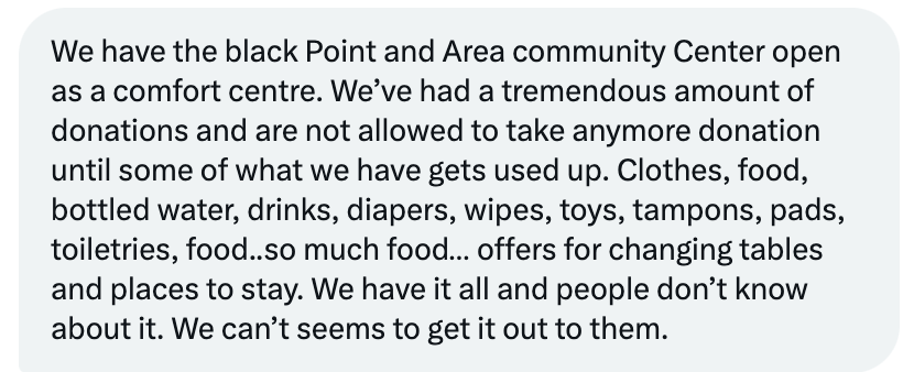 I was asked to share this re: the Black Point Community Centre. Lots of help available:
