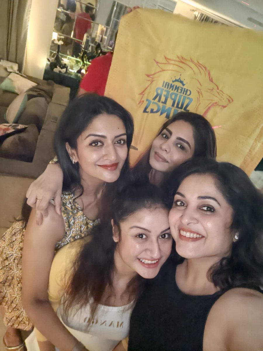 #aboutlastnight 🥳💛🏆👯‍♀️ What a match that was … Yayyy #CSKChampions #IPL2023 #CSK