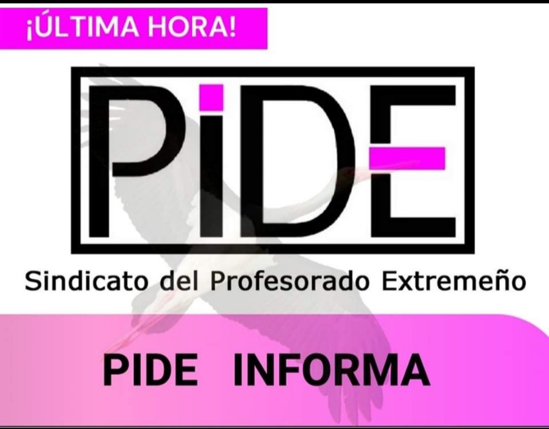 SindicatoPIDE's tweet photo. ‼NOTA IMPORTANTE ADJUDICADOS ESTABILIZACIÓN‼
⏩Nota aclaratoria sobre las RENUNCIAS y ACEPTACIONES a PLAZAS ADJUDICADAS, así como los efectos derivados de estabilización sobre el proceso selectivo 2023.*
https://t.co/GXIvu4w6oU https://t.co/EYfegVcGc3