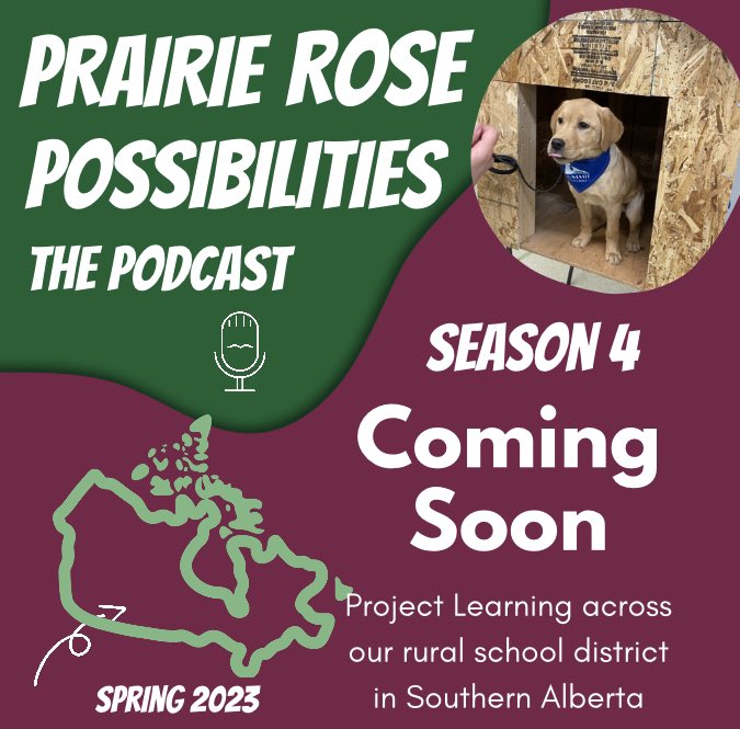 MrsKannekens's tweet photo. Buckle up for our spring barrage of updates from our @PrairieRoseSD8 #PrairieRosePossibilities Podcast!
Starting this week…
@BryonCar @BedwellLois @WPeersPRSD8 @JennerPRSD8 @ralstonschool @ForemostSchool @SGershawPRSD8 @boydtalons https://t.co/0hriRKlDNt