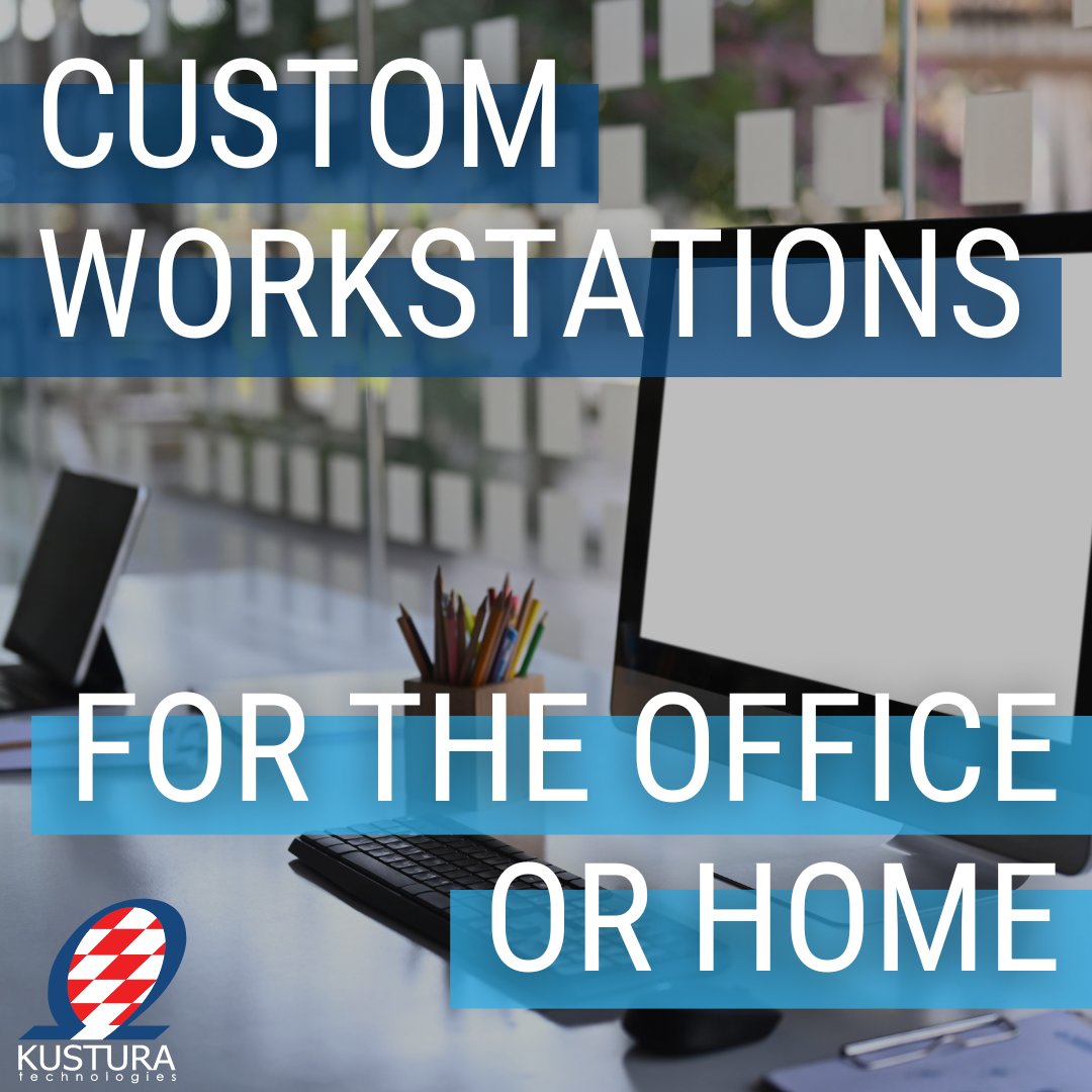 Looking for company PCs or laptops?  We offer workstations for in the office or at home, including custom PC builds and refurbished devices!

bit.ly/3UUJv9f 

#Kustura #KusturaTechnologies #managedserviceprovider #MSP #customworkstations #IThardware