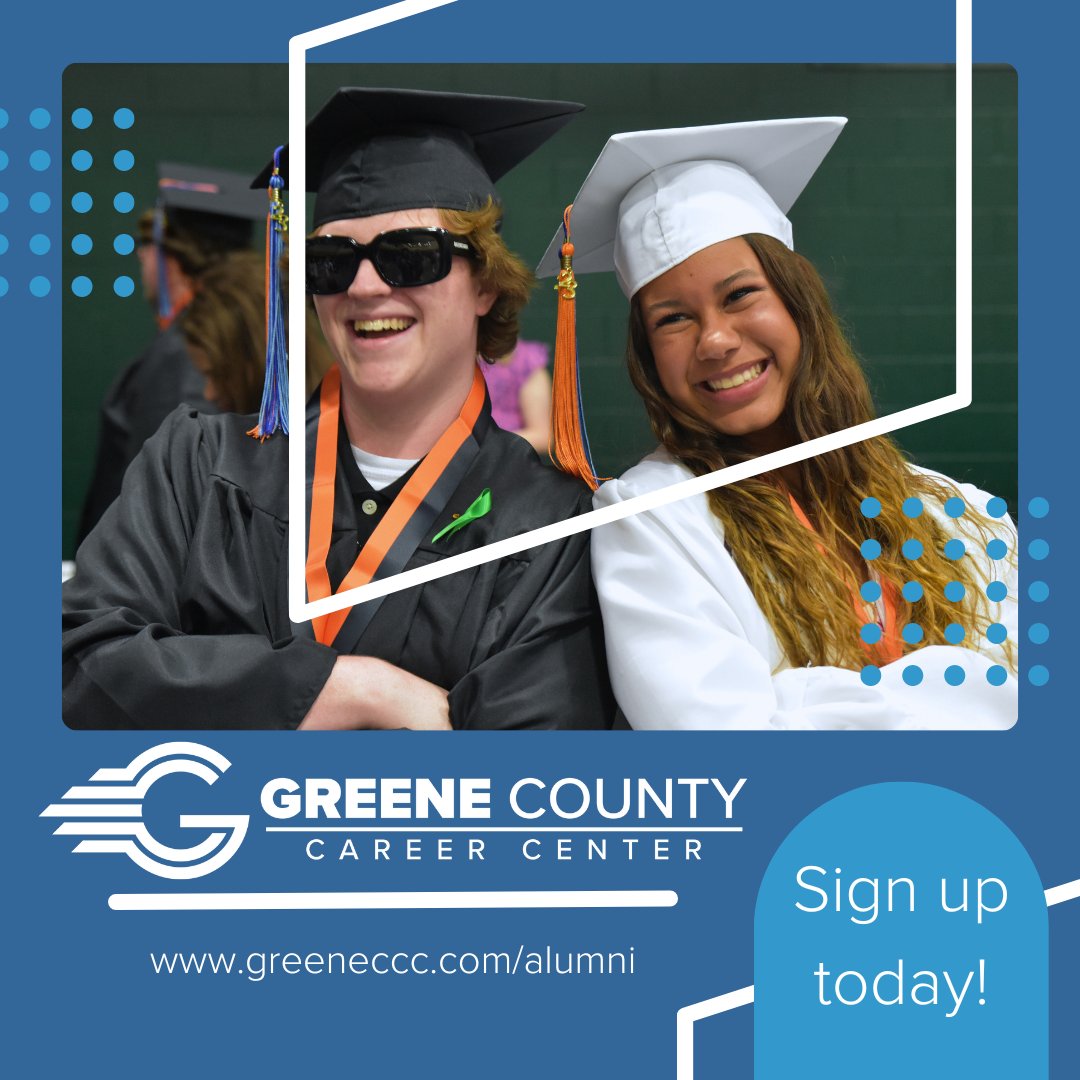 Calling all alumni, whether you graduated in 1967, 2023, or anywhere in between! Sign up for our alumni database to stay connected with GCCC. Click the link below to get started:
greeneccc.com/Alumni