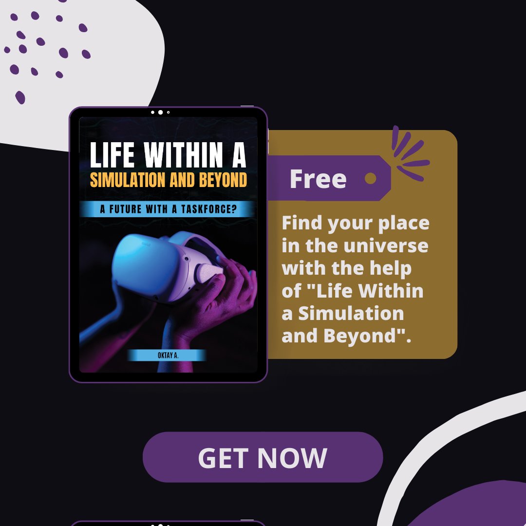 Simulation369's tweet image. Are you ready to challenge your assumptions and change your life? 🔍 &quot;Life Within a Simulation and Beyond&quot; is your guide.
Order now - bit.ly/3KuRoPo
#BookWormsUnite #ReadMoreBooks #BookLoversCommunity #BookRecommendations #Bookish #EbookDeals #ReadingList #NonFictionBook