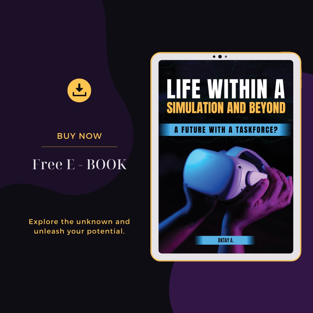 Simulation369's tweet image. The future is now, and &quot;Life Within a Simulation and Beyond&quot; is your roadmap. 🗺️
Order now - bit.ly/3KuRoPo
#RealityCheck #LifeBeyondLimits #BreakFree #MindOverMatter #UpgradeYourMindset #PersonalTransformation #EmpowerYourself #LiveWithPurpose #AchieveGreatness
