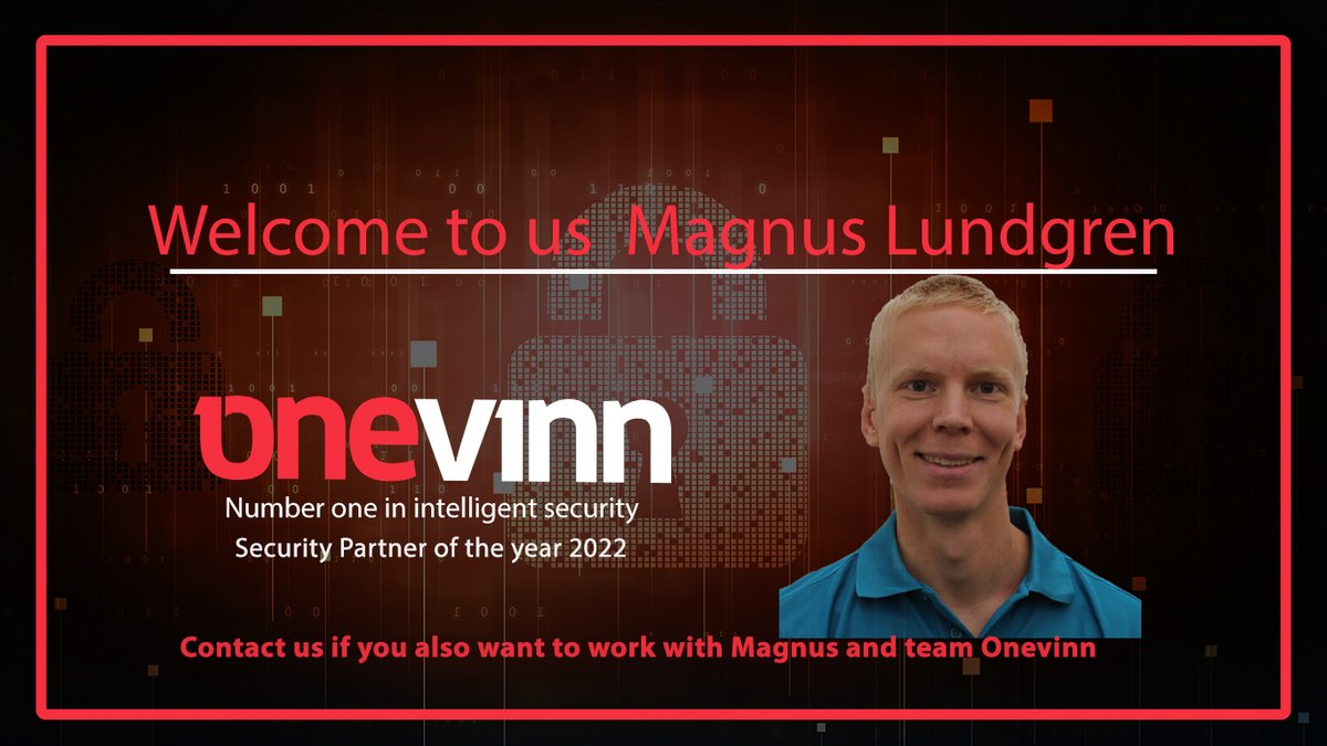 Our team is growing and we are proud to announce our new colleague Magnus Lundgren who is joining the team! Read the interview below.
blog.onevinn.com/welcome-magnus
#weareonevinn #cybersecurity #onevinn