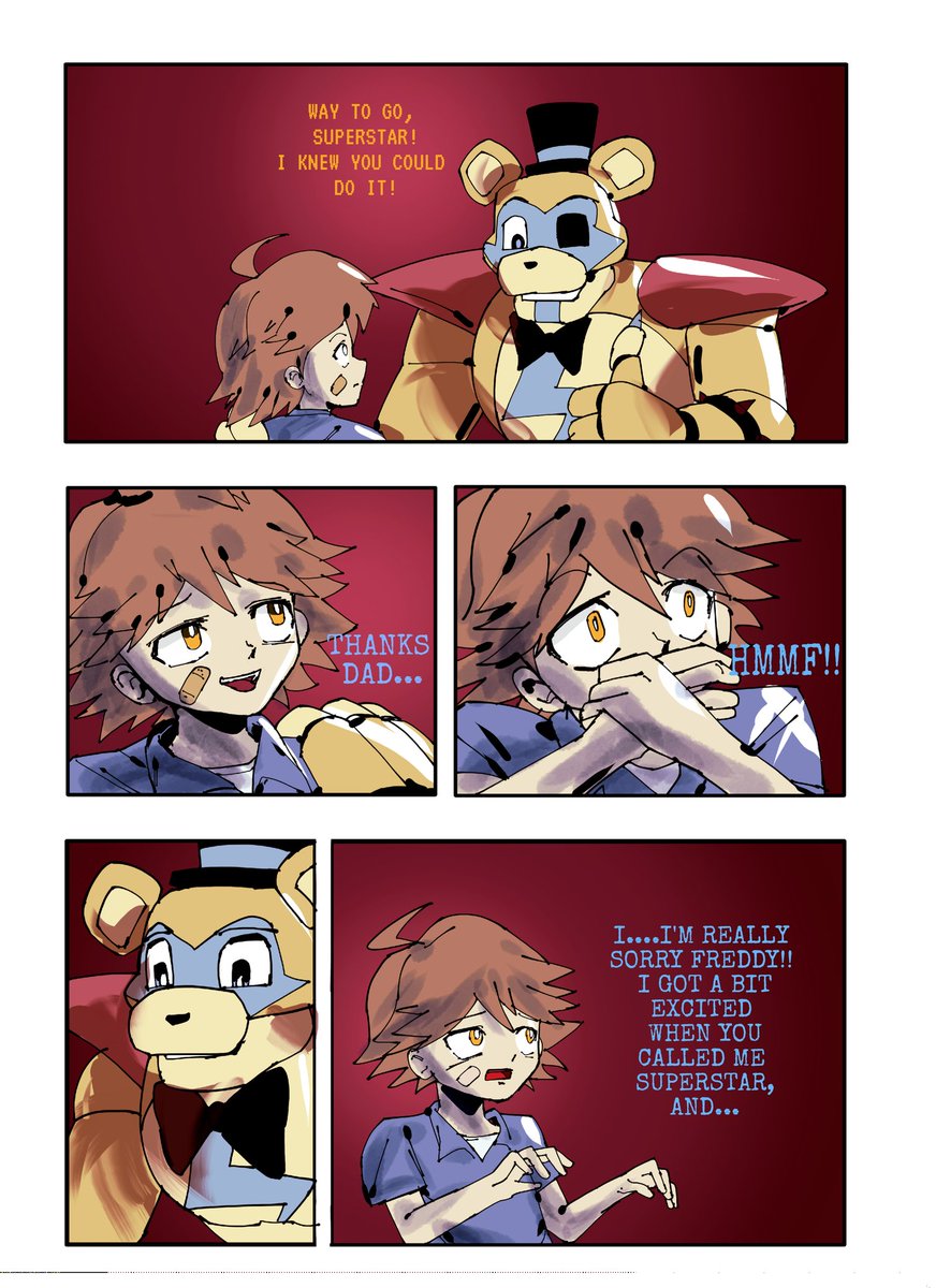 GiftArts1's tweet photo. FATHER BEAR____ 🐻 👦 [Comic Remastered]
#FNAF #fnafsecuritybreach #fnafgregory #gregoryfnaf #glamrockfreddy https://t.co/Q8c5JA2z0i
