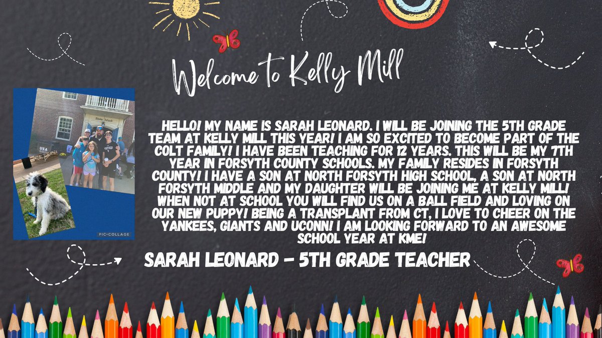 Welcome, Sarah Leonard to our Colt Family!!