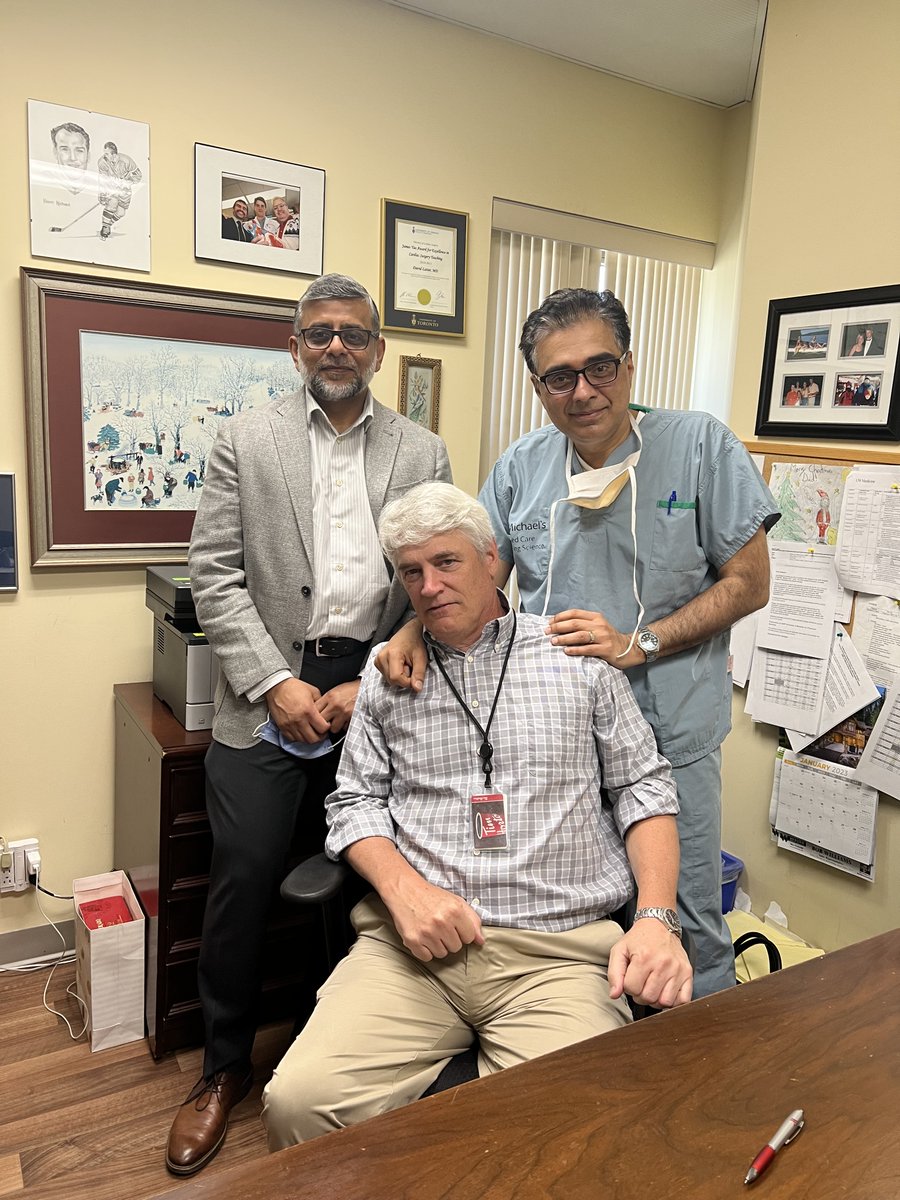 With friends #UofTMed’s Dr. David Latter and #UCalagaryMed's Dr. Muhammad Ahsan.

#CardioTwitter #Cardiology