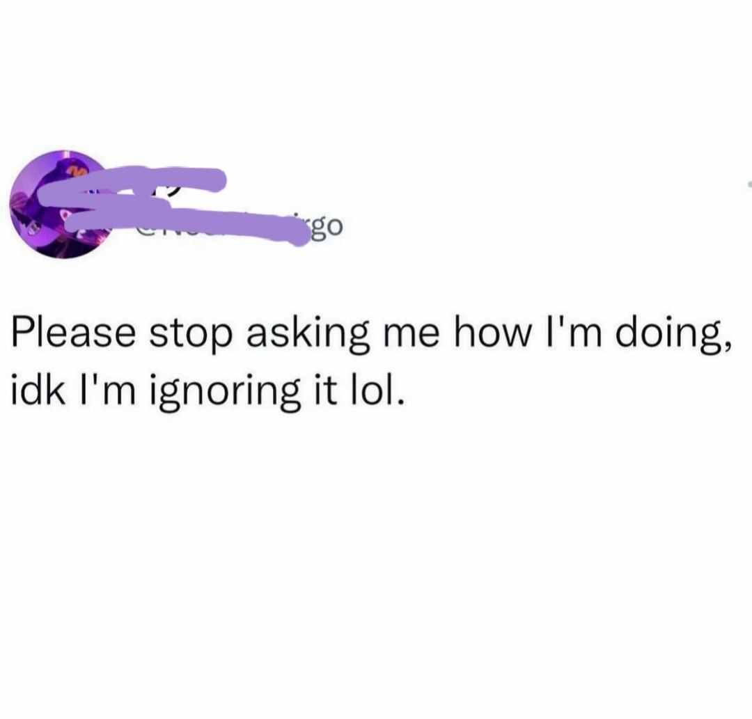That about sums up #braininjury life. There are so many things to deal w/&amp; limited resources so I either ignore it or bc of brain injury, I forget it. I have no idea how I am. 

I used to think if ignored it, it would go away. By the way, it didn't go away #invisibledisability
