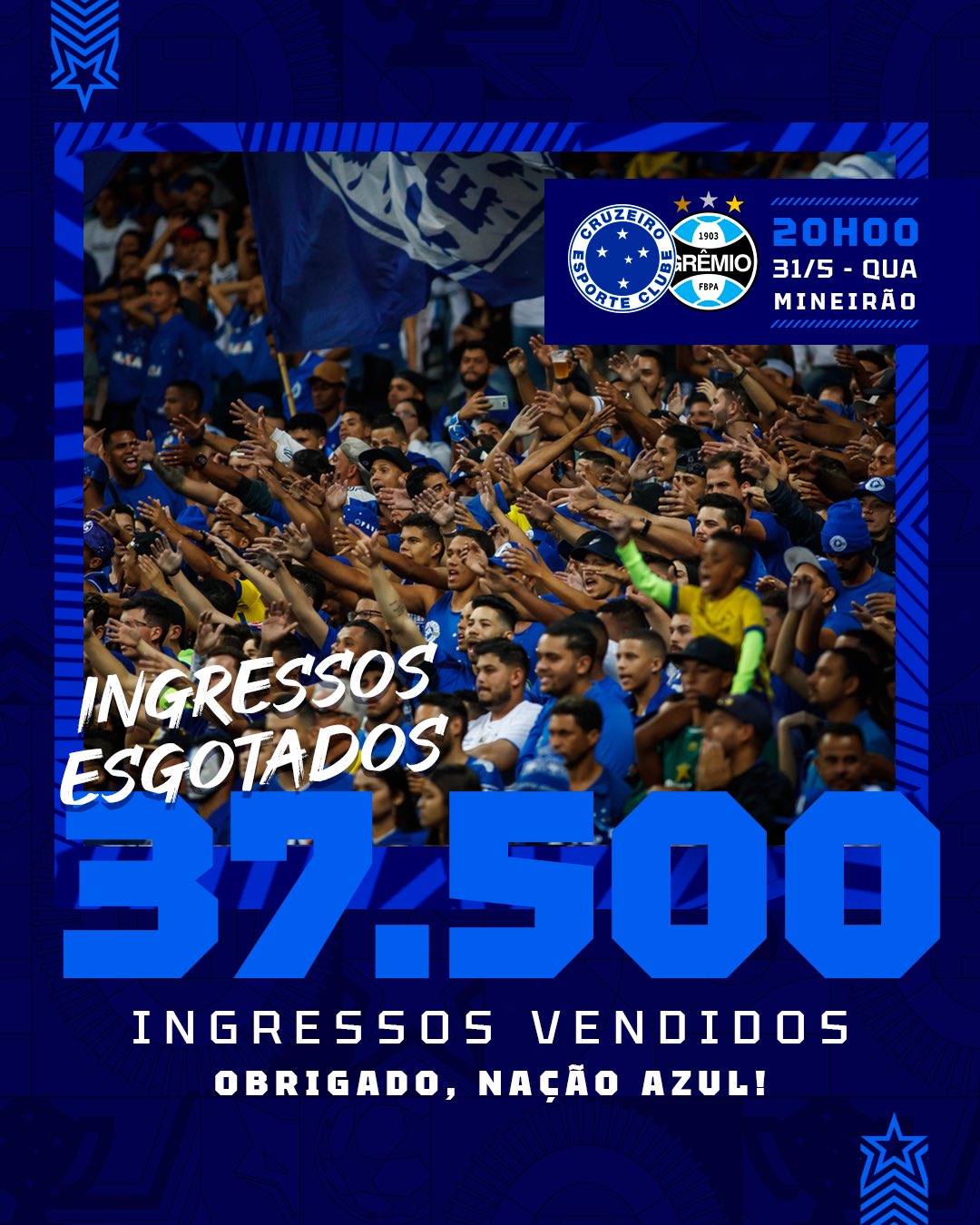 Venda de ingressos para jogo do Cruzeiro contra o Pouso Alegre estão  abertas – Portal G37