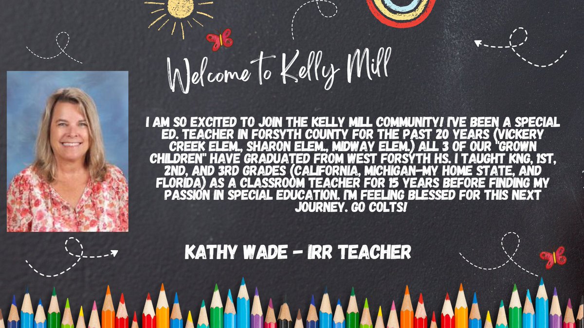 Welcome, Kathy Wade to our Colt Family!