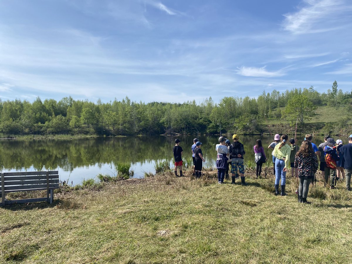 Learn to Fish program! Perfect morning!  @MikeO_AVRCE <a href="/GaspereauSchool/">Gaspereau Valley Elementary School</a>  <a href="/AVRCE_NS/">Annapolis Valley Regional Centre for Education</a>