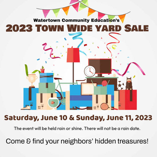 Watertown News on Twitter "Registration Open for 2023 Town Wide Yard