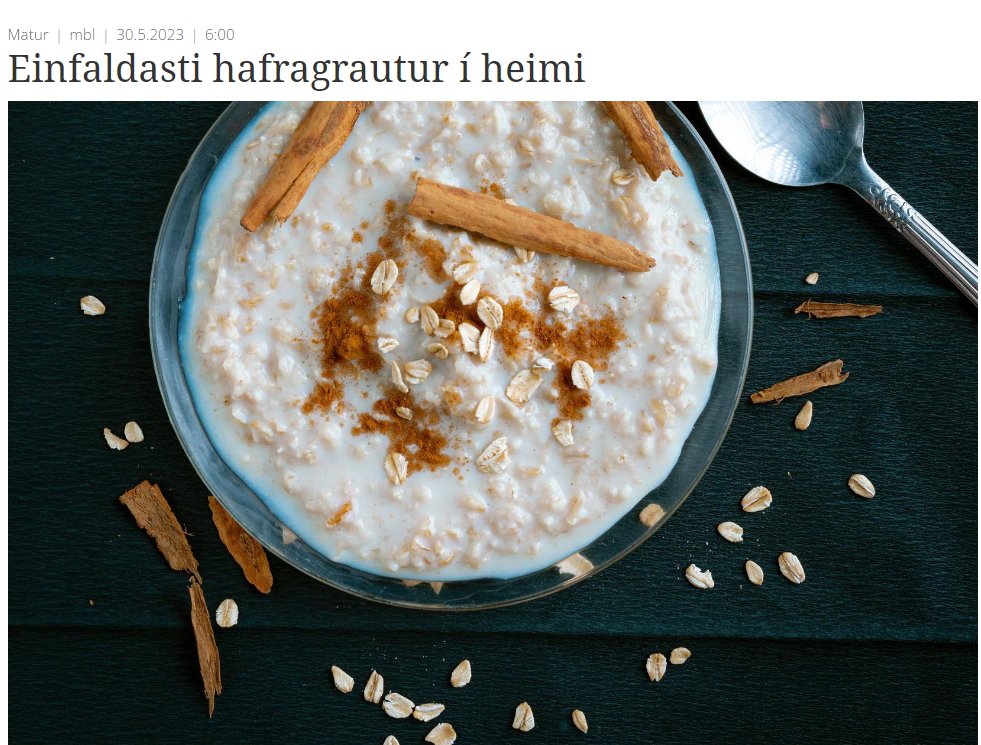 Einfaldari en að sjóða bara saman vatn og hafragrjón?