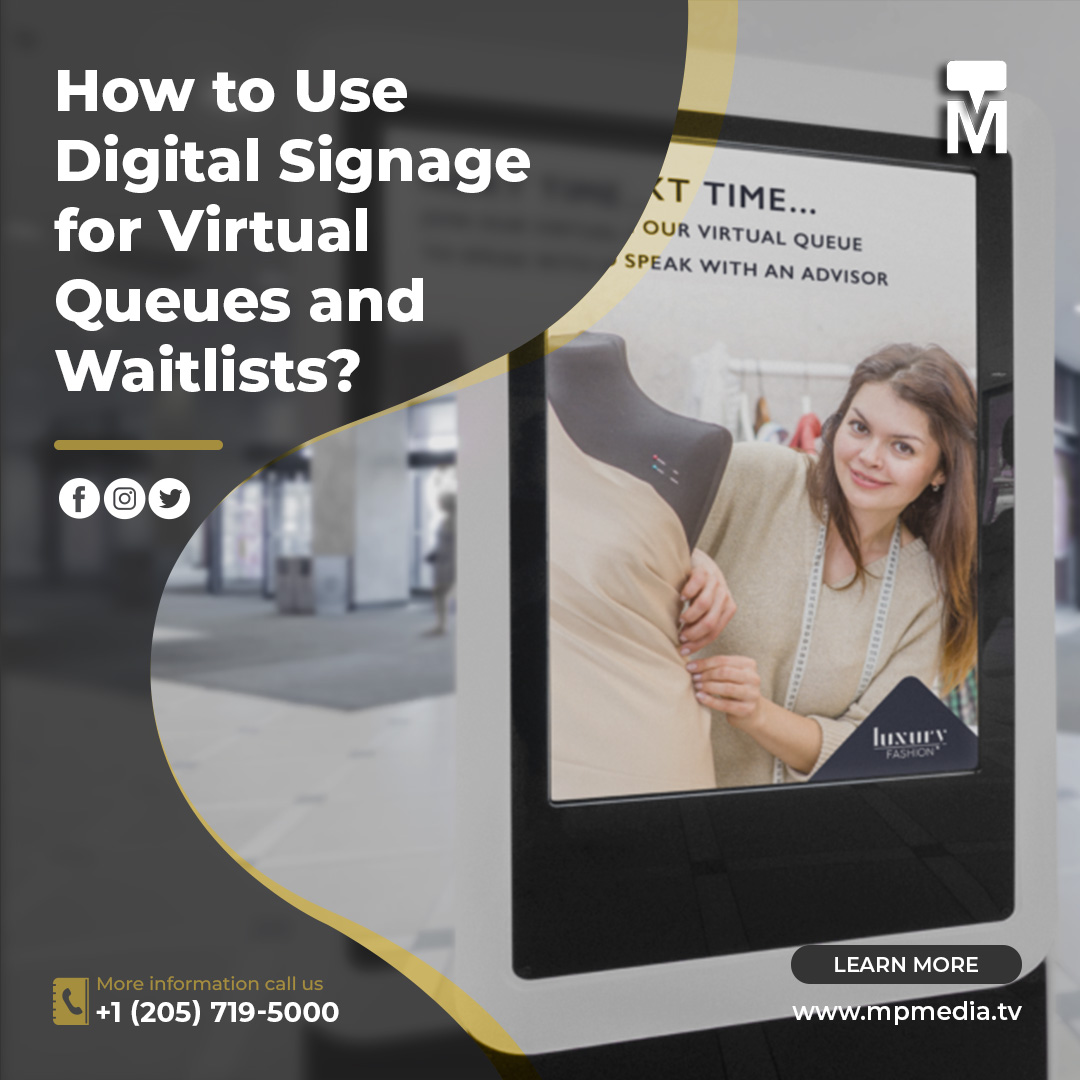MessagePTMedia's tweet image. Digital signage is transforming the way businesses manage queues and #waitlists, enhancing customer experience. By leveraging this powerful #technology, businesses can streamline the waiting process and engage customers in new and exciting ways.

#digitalsignage #virtualqueues