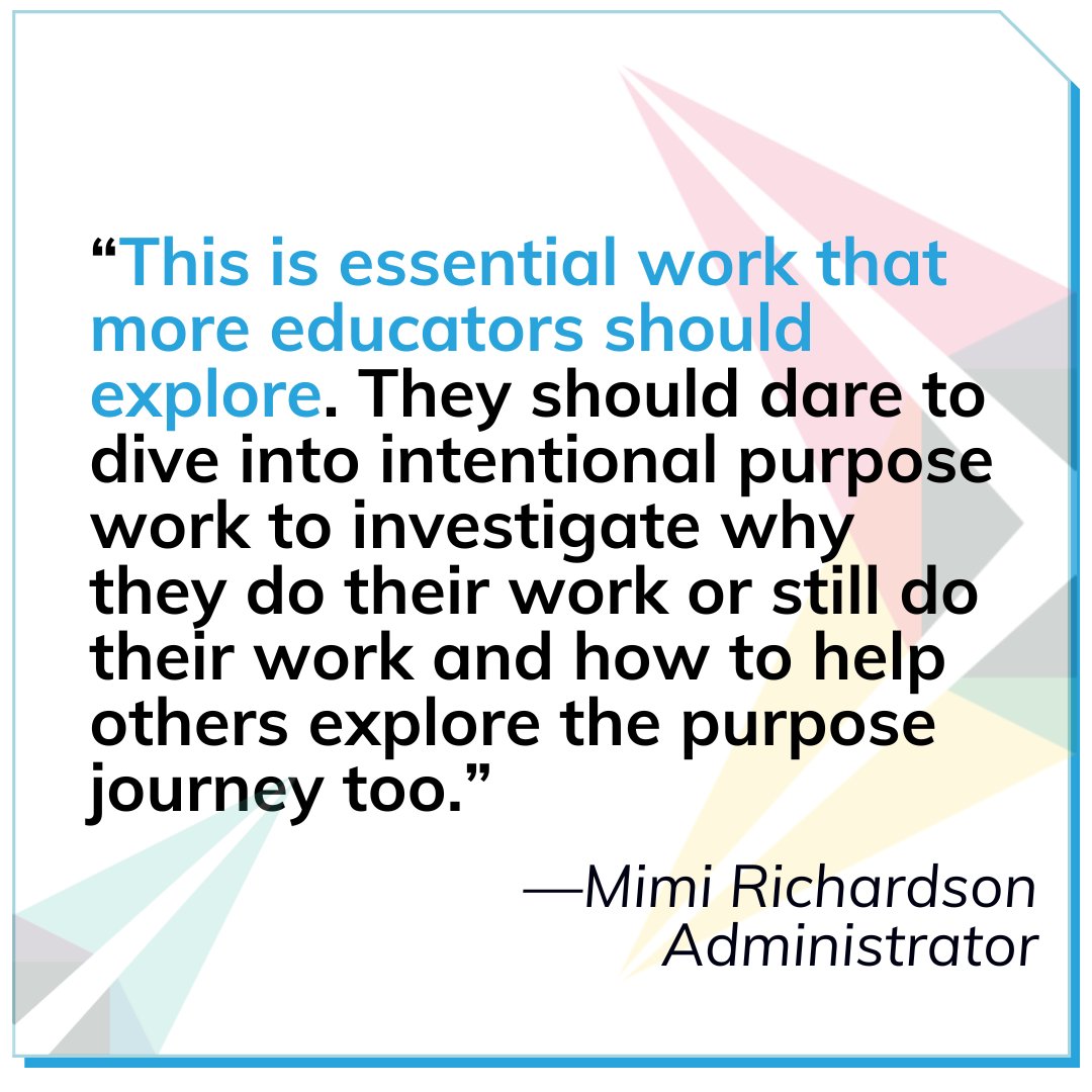 nXu participant Mimi Richardson stresses the importance of purpose development in K12 educators. nXu’s best-in-class educator development connects educators to purpose, builds content knowledge, and hones skills for student development. Learn more here: bit.ly/3IsPkVY