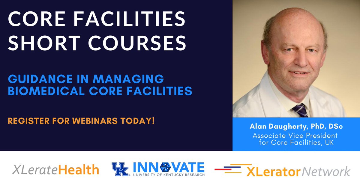 Join Dr. Alan Daugherty, DSc, Associate Vice President for Core Facilities, University of Kentucky, on June 12th at 2 PM ET for the last webinar in a five webinar series. You can register for the June 12 webinar here: bit.ly/3lgHqYe