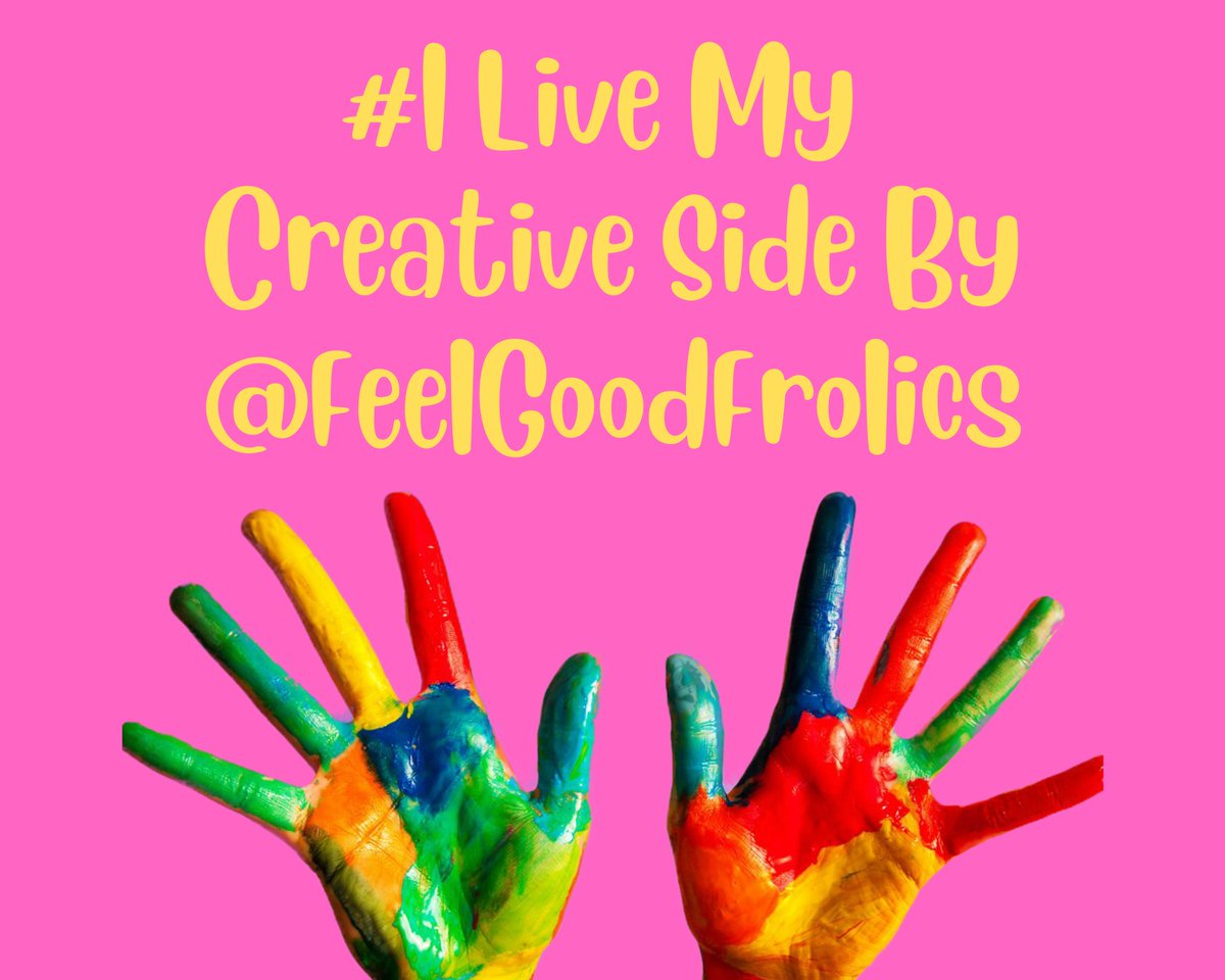 Inspired By The #NationalCreativityDay Today The @FeelGoodFrolics Play A Special And A FUN Game On Living The Creative Side!

Time For FROLICS And FEEL GOOD FUN!

Join Us NOW With Me @tweetfeelsgood And @BellaLaRue1 @swellFellah @HashtaggerKevin And Play:

#ILiveMyCreativeSideBy