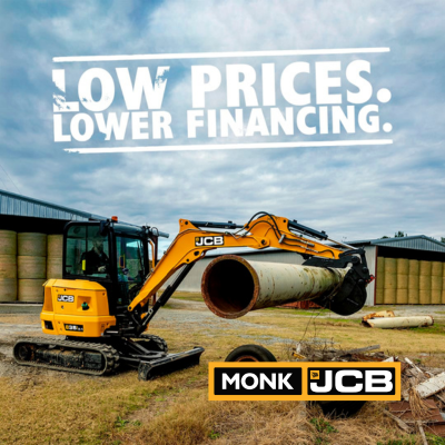 JcbMonk's tweet photo. Monk JCB offers special financing as low as 1.99% on all 35Z, 50Z, and 55Z models. Contact us at (281) 982-9030 to learn more. Offer expires June 30, 2023 for qualifying business customers in the United States on new JCB products only. Additional terms and conditions apply. https://t.co/MHRVGiMZEy