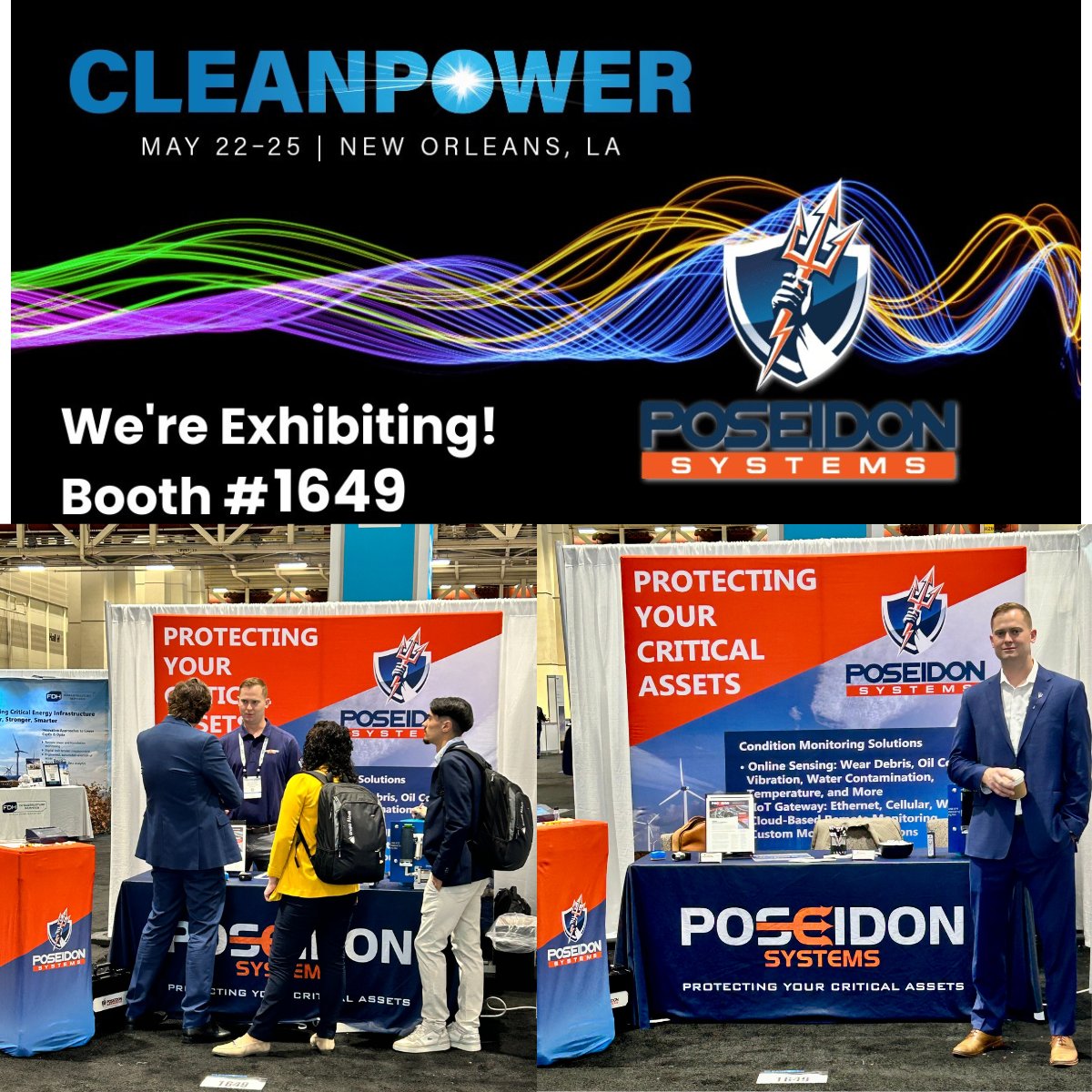PoseidonSystems's tweet image. #cleanpower23 #cleanpower2023  Thank you to all our customers and new connections that stopped by our booth!  If you need information contact info@poseidonsys.com