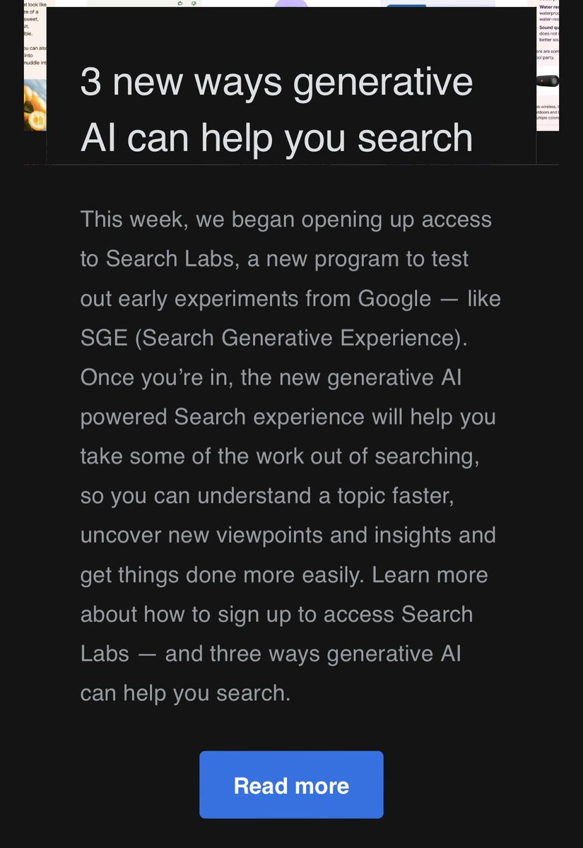 3 new ways generative AI can help you search in Google blog.google/products/searc…  #generativeai #ai #ArtificialIntelligence #AIedu #AIinEDU #edtech #edtechchat #edchat #twitteredu
