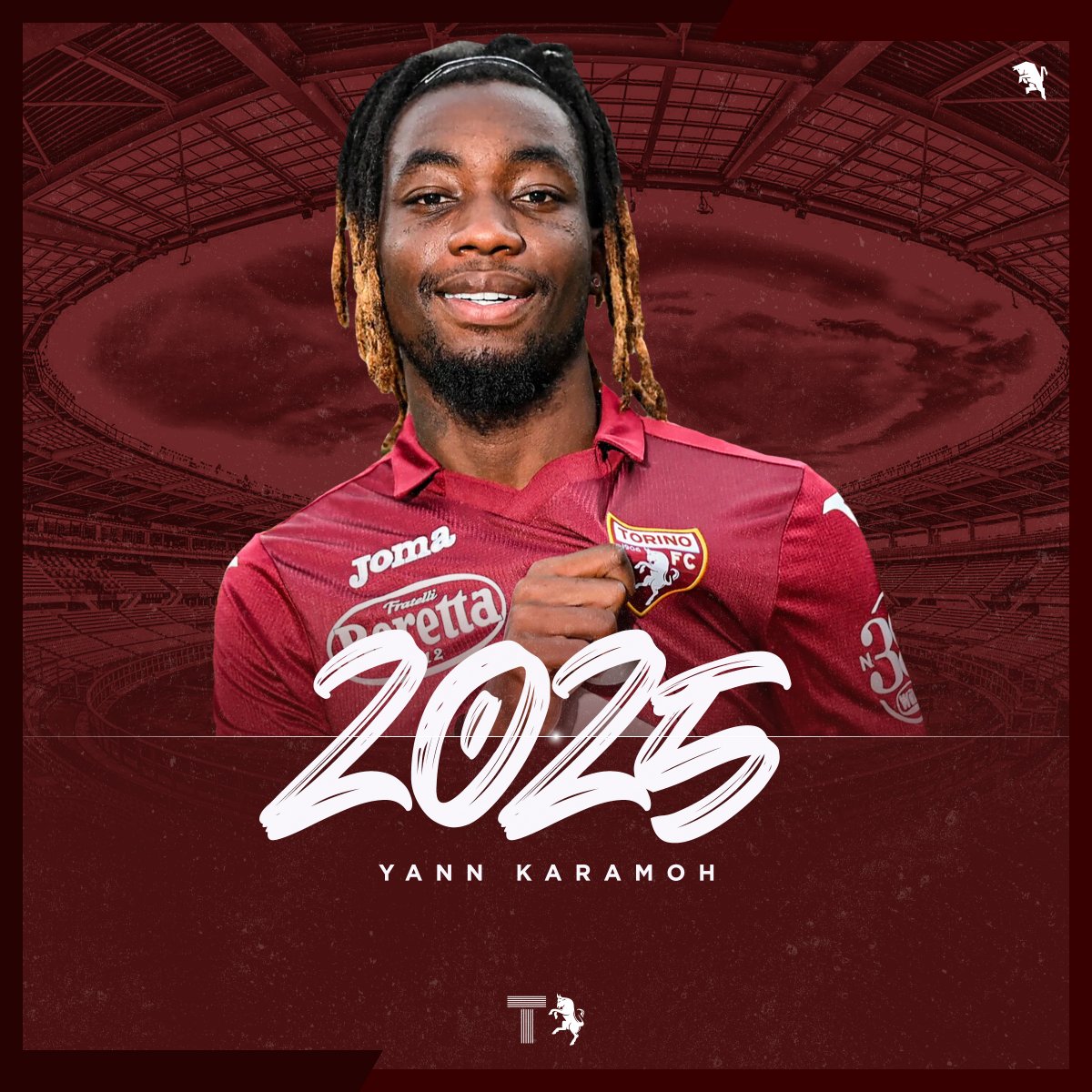 🍭 UFFICIALE: Yann #Karamoh ha rinnovato il suo contratto col Toro fino al 30 giugno 2025. #SFT #FVCG